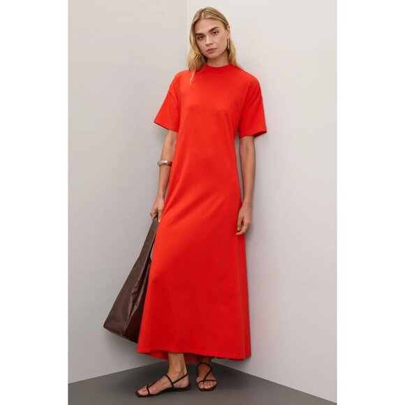 PROENZA SCHOULER WHITE LABEL Women's Noelle Dress Size M In Red - Picture 1 of 9